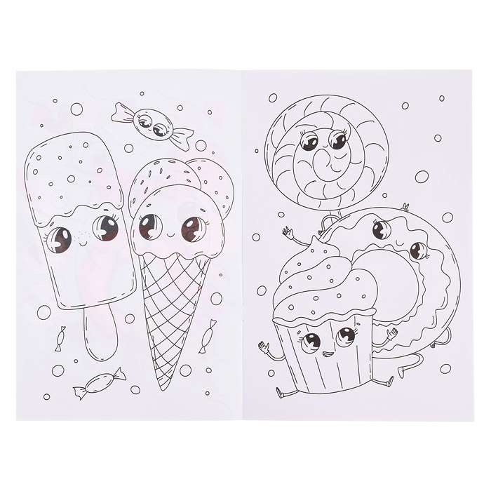 Любимая раскраска А4 "Няшки"