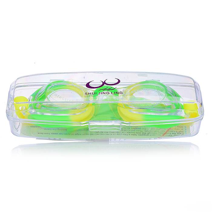 Фото к товару Очки для плавания 00-4091 "Цветные" в футляре Очки для плавания 00-4091 "Цветные" в футляре