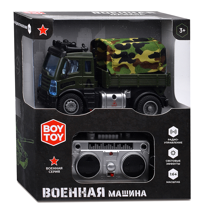Фото к товару Машина BT0006-3 "Военная: МАЗ" р/у, в коробке Машина BT0006-3 "Военная: МАЗ" р/у, в коробке