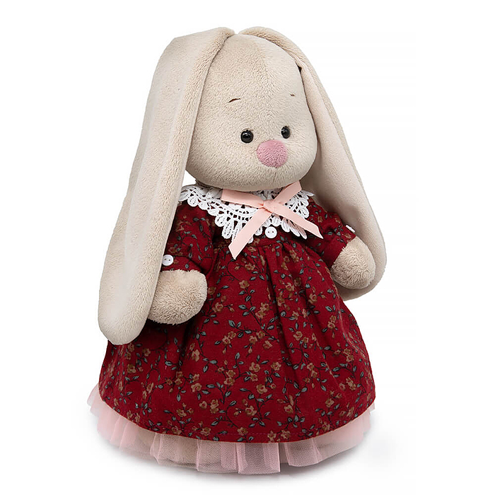 Зайка Ми в платье с кружевным воротником (большой)