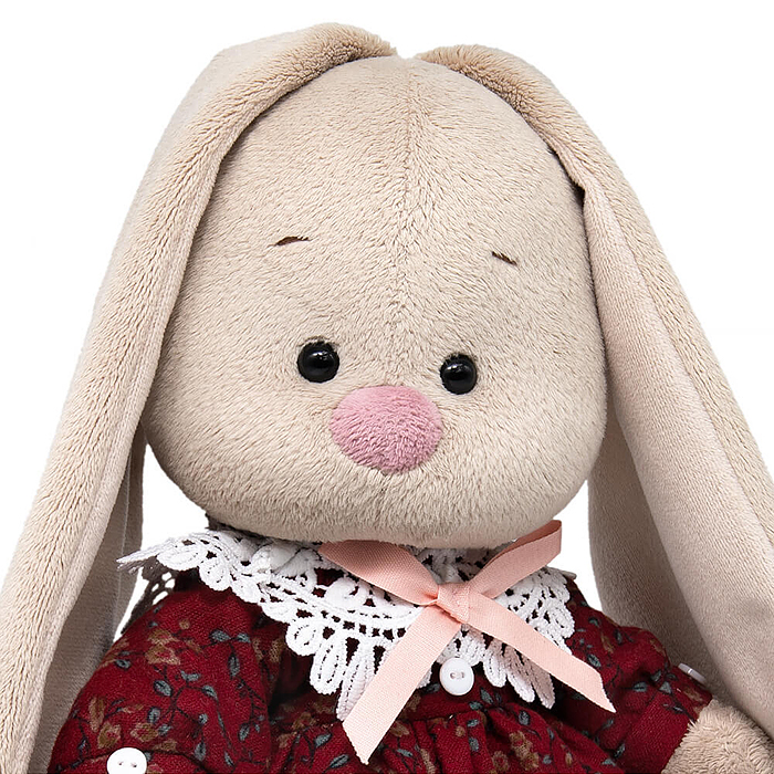 Зайка Ми в платье с кружевным воротником (большой)