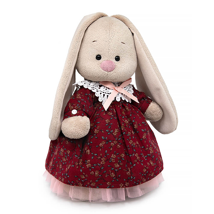 Зайка Ми в платье с кружевным воротником (большой)