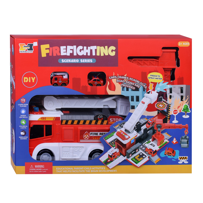 Игровой набор HS8008B "Пожарная техника" в коробке