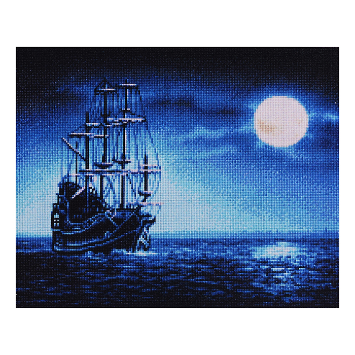 Фото к товару Кристальная (алмазная) мозаика "Под лунным светом" 40 х 50 см Кристальная (алмазная) мозаика "Под лунным светом" 40 х 50 см