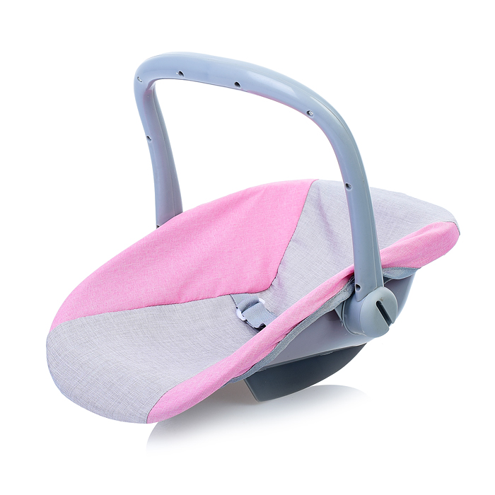 Коляска зима-лето 9636 для кукол, металл. с люлькой-переноской, со сменным коробом, с корзиной, цв