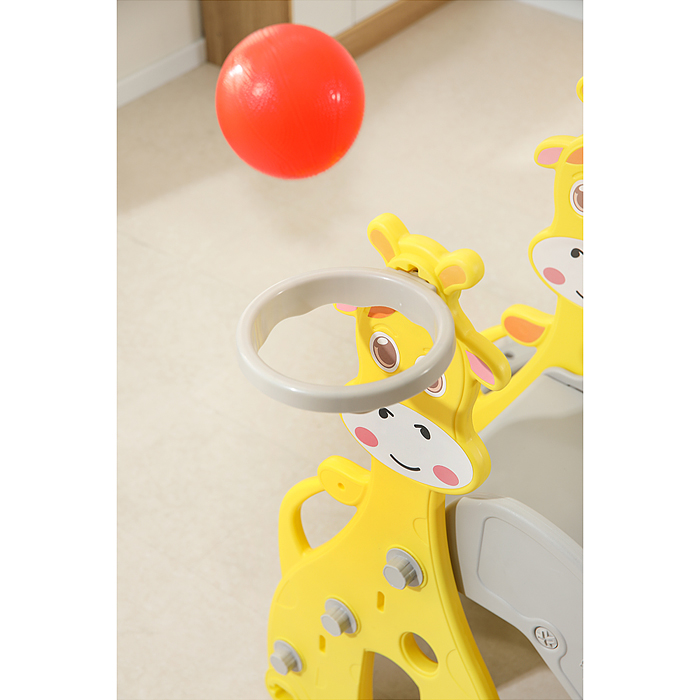 Фото к товару Комплект детский UT0111 "Жирафик" (горка и качель) Комплект детский UT0111 "Жирафик" (горка и качель)