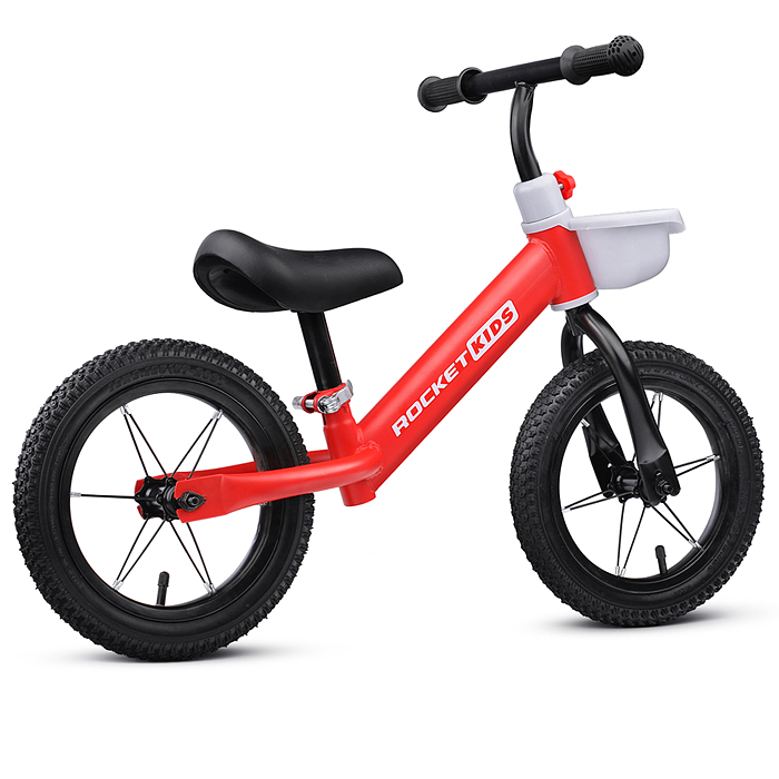 Беговел 12" Rocket, колеса надувные, цвет красный 