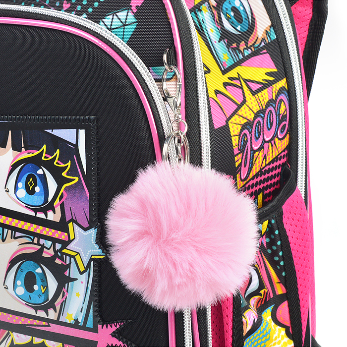 Рюкзак "Premier. BFF" школьный жесткий 37x28x18 см (17 л) вес 1000 г, 2 отделения на молнии