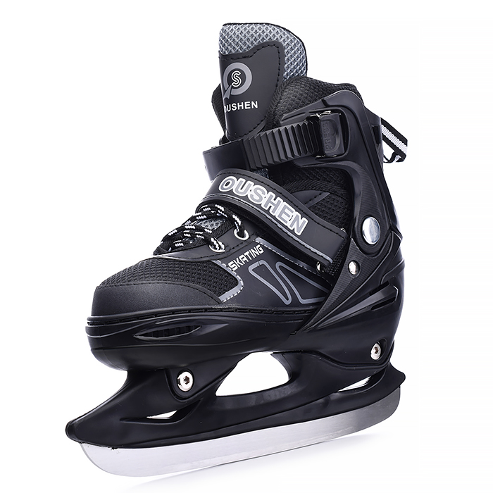 Фото к товару Коньки детские 00-1377, размер L, черный Коньки детские 00-1377, размер L, черный