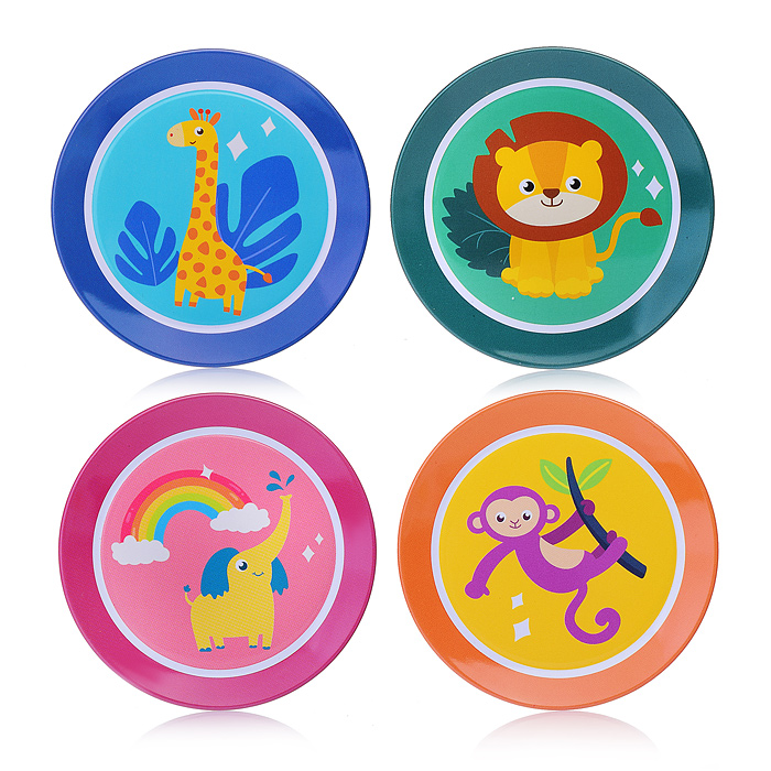 Набор посуды 86-17 "Забавные животные" в чемодане