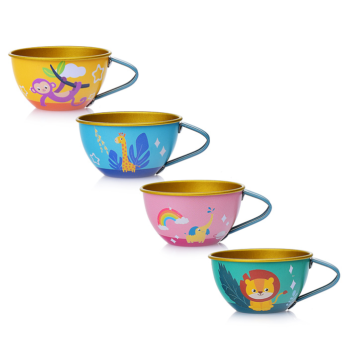 Набор посуды 86-17 "Забавные животные" в чемодане