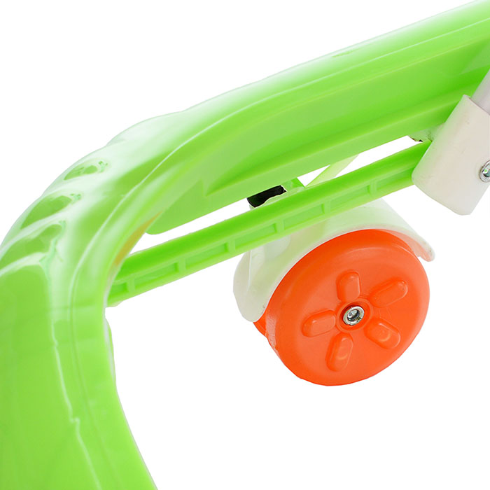 Ходунки 902-E-3 "Шарики" с подвесными игрушками (зеленый-оранжевый) в пакете