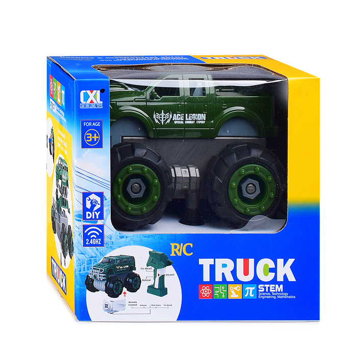 Конструктор CXL700-14B "Машина" с отверткой, в коробке