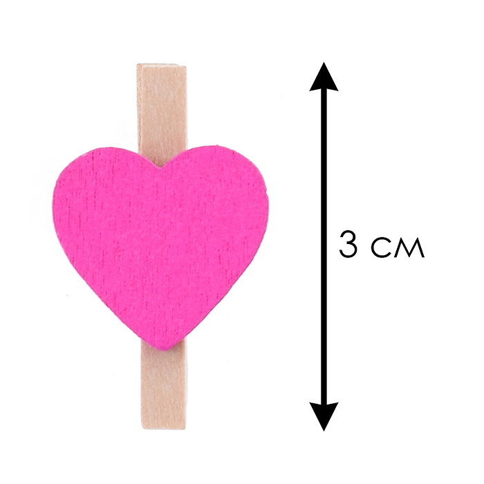 Фото к товару Набор прищепок декоративных деревянных "Сердечко" 10 шт 3*0.4*10 см. Набор прищепок декоративных деревянных "Сердечко" 10 шт 3*0.4*10 см.