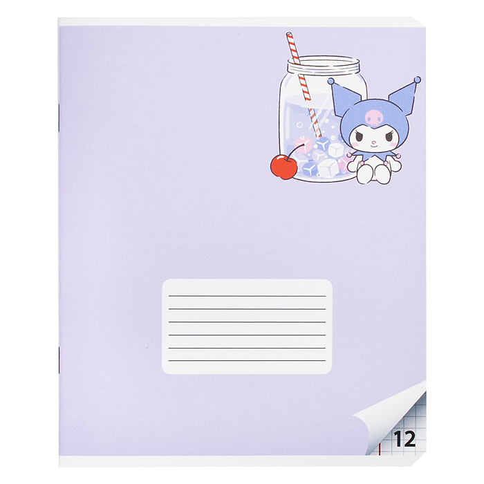 Тетрадь 12 л., клетка "Куроми" А5 на скрепке