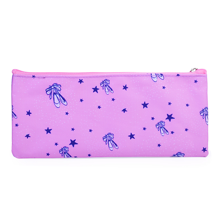 Фото к товару Пенал "Ballet" 21,5x9x1 см, плоский для 35 предметов, текстильный, на молнии Пенал "Ballet" 21,5x9x1 см, плоский для 35 предметов, текстильный, на молнии