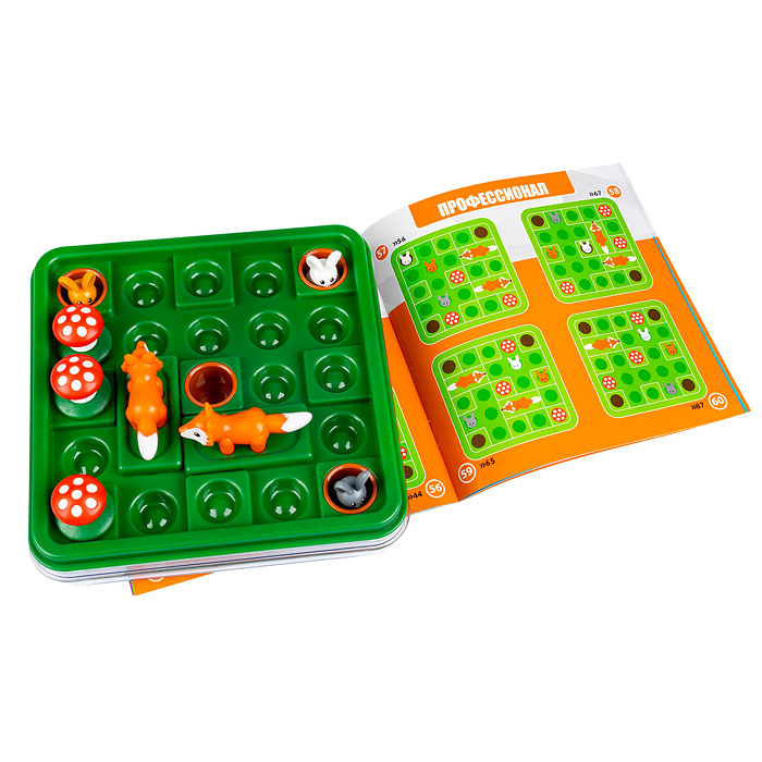 Фото к товару Игра настольная логическая "Зайчики" Игра настольная логическая "Зайчики"