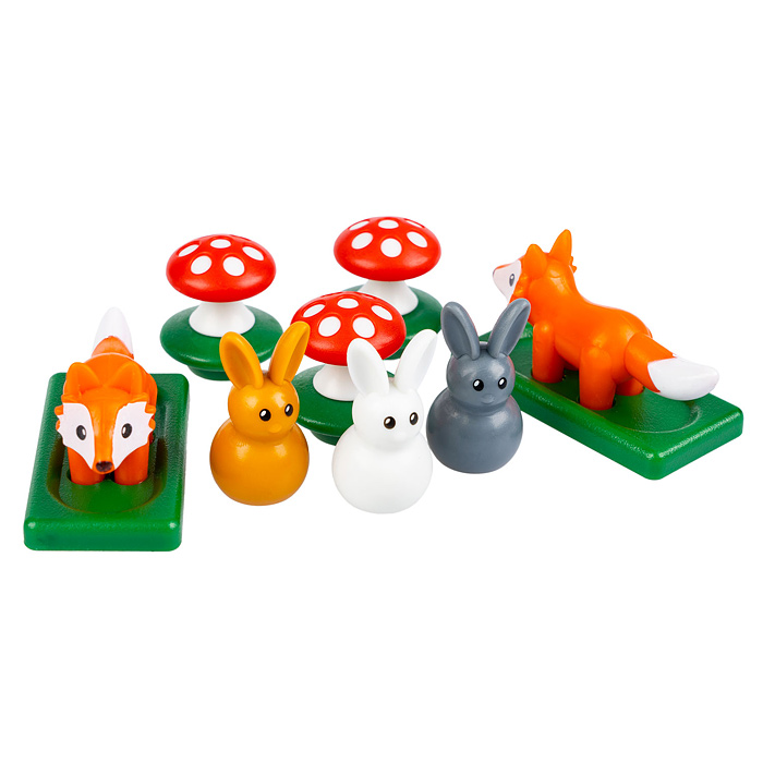 Фото к товару Игра настольная логическая "Зайчики" Игра настольная логическая "Зайчики"