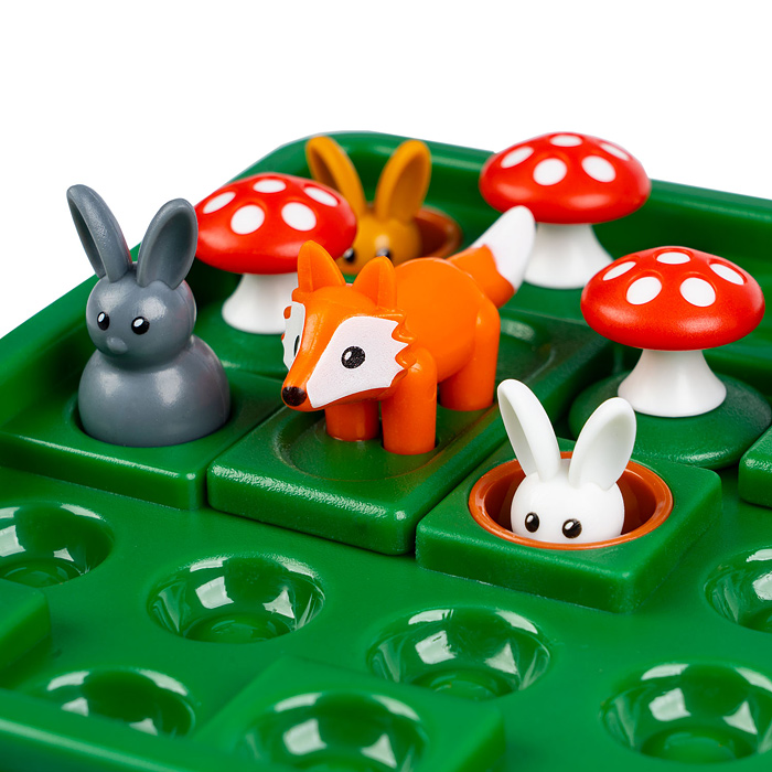 Фото к товару Игра настольная логическая "Зайчики" Игра настольная логическая "Зайчики"