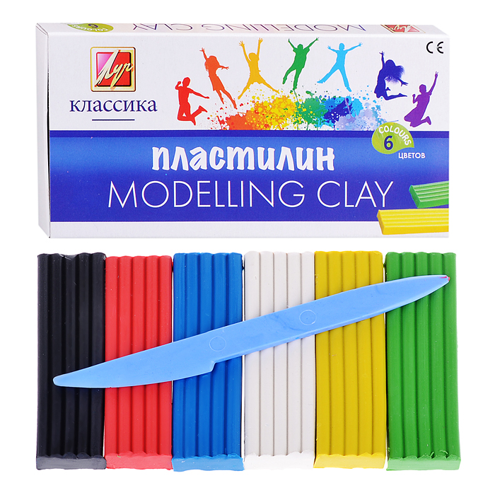 Пластилин 6цв. "Классика" 120г. стек. Пластилин 6цв. "Классика" 120г. стек.