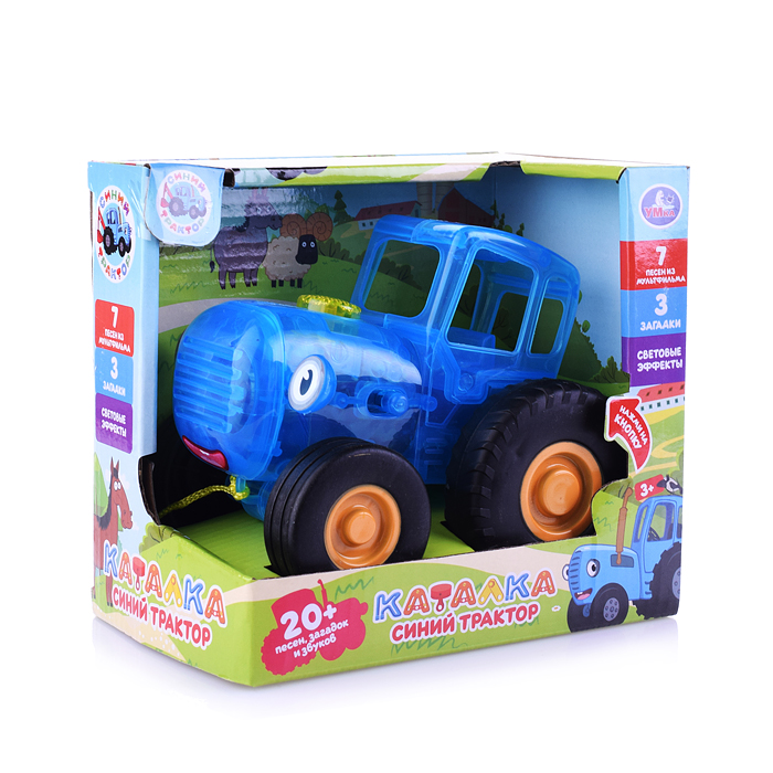 Фото к товару Каталка "Синий трактор" (20 песен, загадок, звуков. прозрачный пластик, свет) на бат., в коробке Каталка "Синий трактор" (20 песен, загадок, звуков. прозрачный пластик, свет) на бат., в коробке