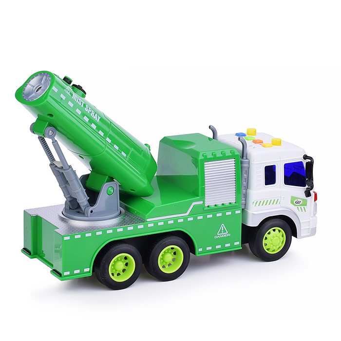 Машина WY352C 1:16 (свет, звук, пар) на батарейках, в коробке (цвет зеленый)