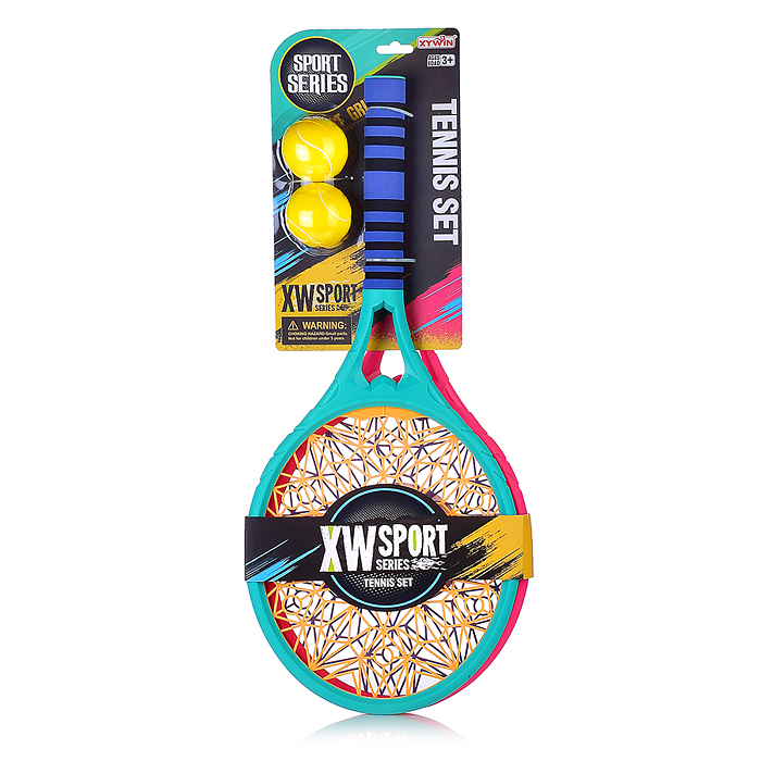 Набор ракеток 9912 2 мяча, на листе