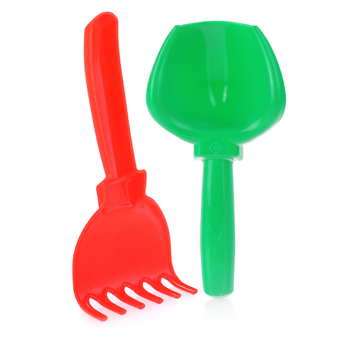 Детский песочный набор "Башня" 3пр (ведро,грабли,совок)