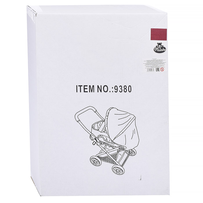 Фото к товару Коляска для кукол 9380 в коробке Коляска для кукол 9380 в коробке