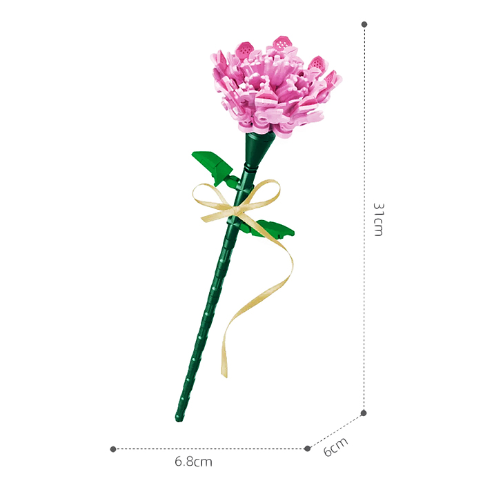 Конструктор 611006 "Цветок: Гвоздика" (98 дет.) в коробке