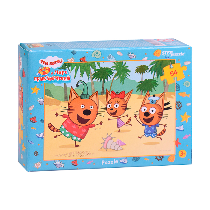 Пазлы 54 "Три кота (new 1)" (AO "СТС")
