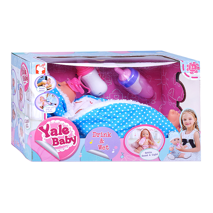 Пупс YL1891I с аксессуарами, в коробке