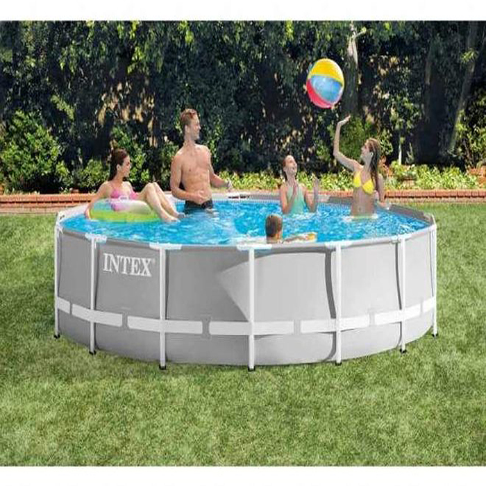 Бассейн каркасный Prism Frame, 427 х 107 см, фильтр-насос, лестница, тент, подстилка, 26720NP INTEX