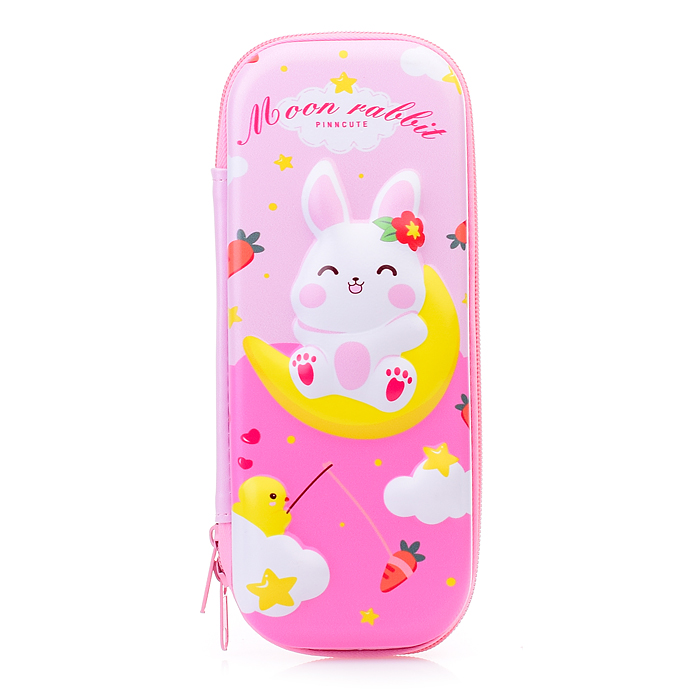 Пенал 3D двухсекционный на молнии  без наполнения  ассорти 5 видов 