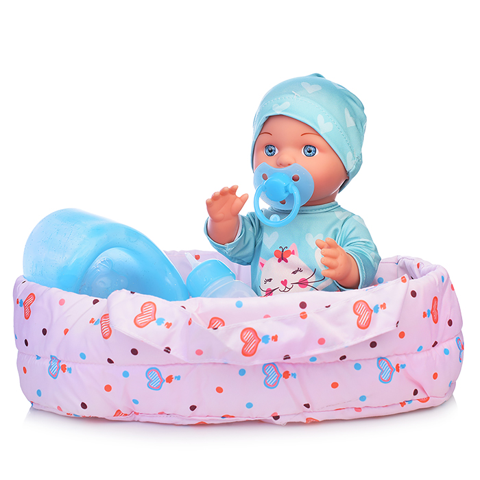 Пупс YL1857K-J с аксессуарами, в пакете