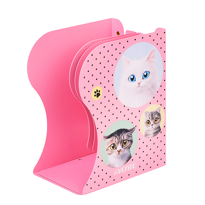 Подставка для учебников и книг "Need More Cat" 19x14,7x9 см, металлическая, телескопическая