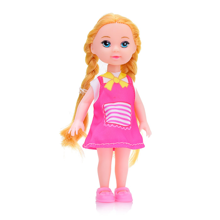 Набор Кукла 127-2 с собакой и щенками, в коробке