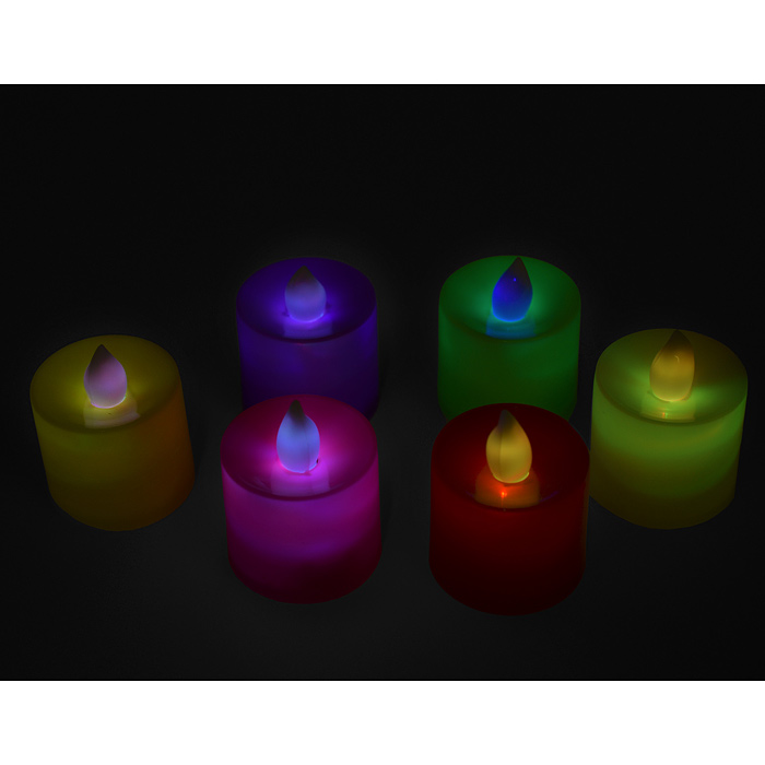Свеча сувенирная S1682 светящаяся (3.5*4см), в ассортименте, в коробке