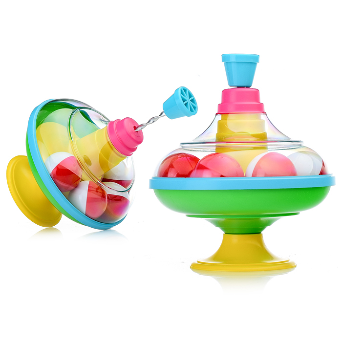 Юла с шариками в сетке