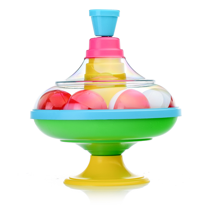 Юла с шариками в сетке