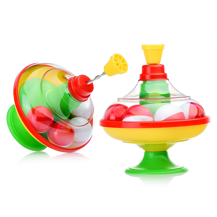 Юла с шариками в сетке