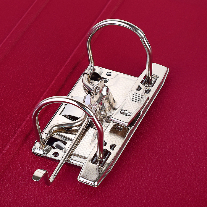 Папка с арочным механизмом A4 50 мм PP двусторонний разобранная, металлическая окантовка, бордовая