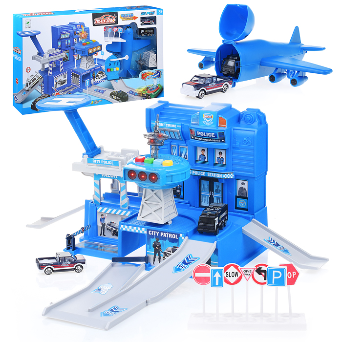 Игровой набор 660-A295 "Аэропорт" в коробке (синий)