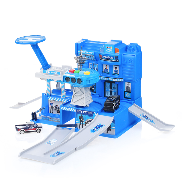 Игровой набор 660-A295 "Аэропорт" в коробке (синий)