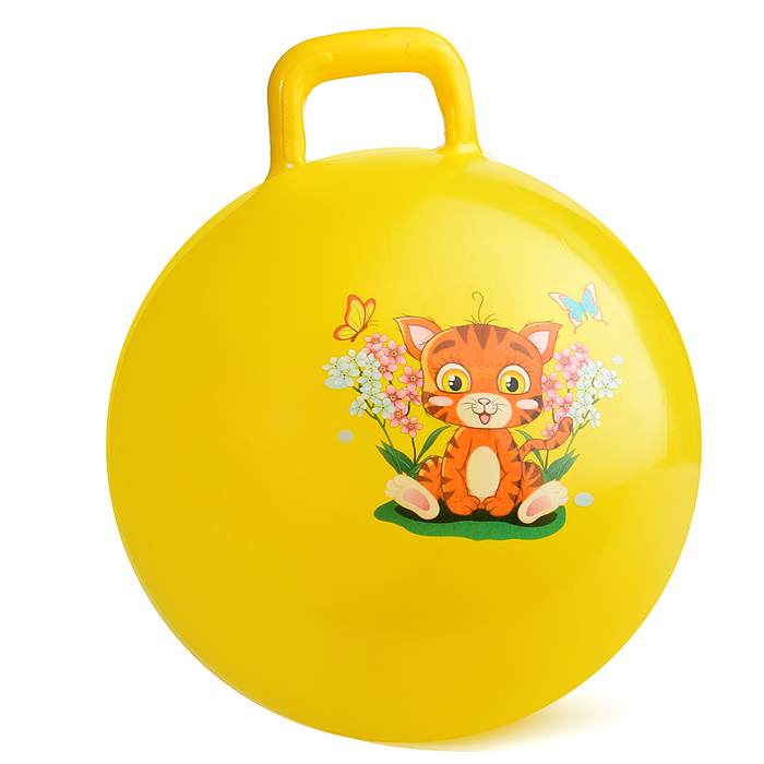 Мяч с ручкой 45см 00-1573 "Друзья" 