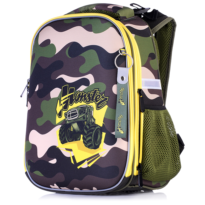 Фото к товару Рюкзак каркасный "Милитари трак" 2 отделения на молнии Рюкзак каркасный "Милитари трак" 2 отделения на молнии