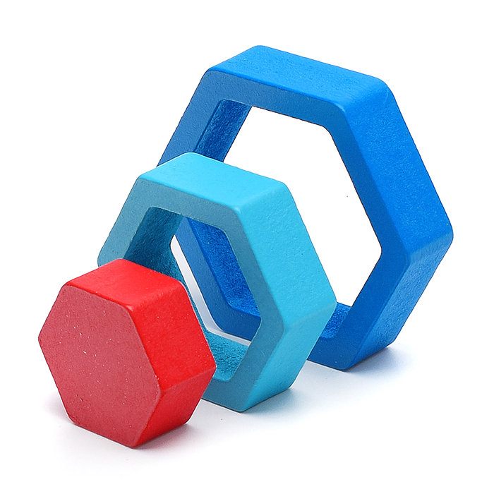 Пазл-вкладыш D1663 "Цветные фигуры"