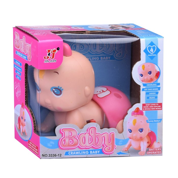 Пупс 3336-12 "Малыш в памперсе" на батарейках, в коробке