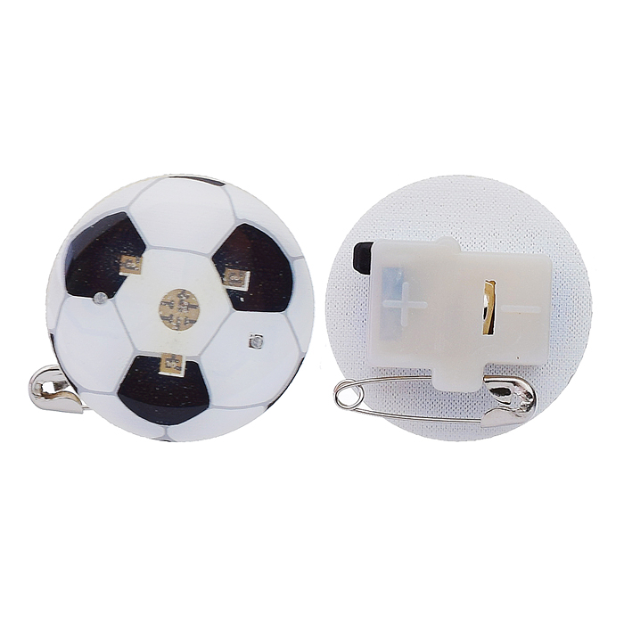 Значок 00-2899 "Футбольный мяч" с подсветкой