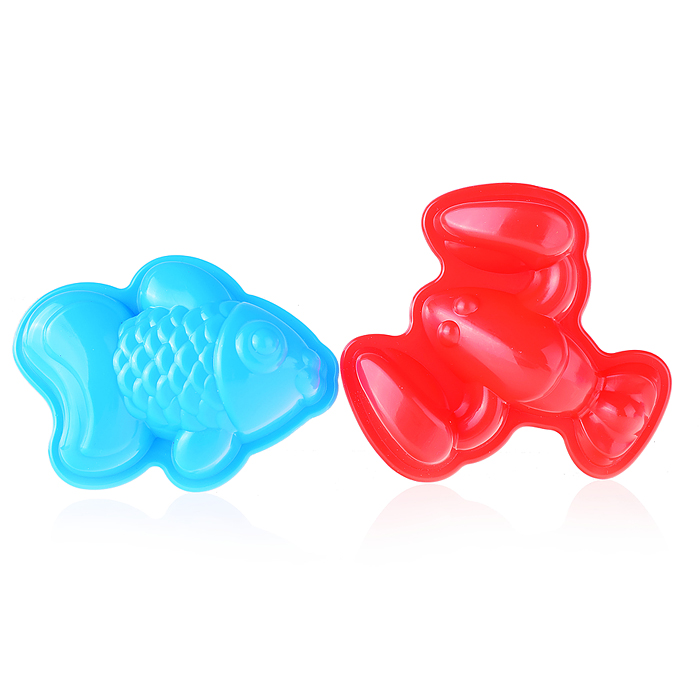 Набор "Рыбка" (ведро,сито,формы,совок,грабли)